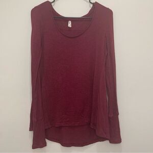 Mudd Burgundy Lightweight Oversized Sweater Size XS